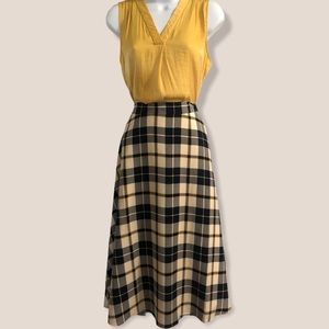 3 for $30 Ann Taylor Plaid A-Line Skirt